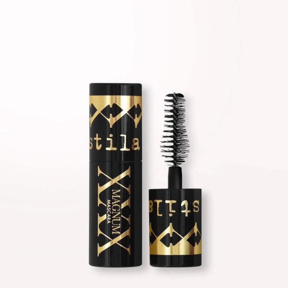 NEW Stila Mini Magnum XXX Mascara Black Travel Size 0.24 oz 7 Makeup Mega Volume